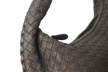 画像をギャラリービューアに読み込む, BOTTEGAVENETA ボッテガヴェネタ イントレチャート ホーボー ハンドバッグ イタリア製 レザー シルバー金具 ベージュ 美品 中古 4b001266