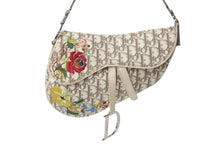 Load image into Gallery viewer, Christian Dior クリスチャンディオール サドルバッグ エンブロイダリー ガリアーノ期 ハンドバッグ ベージュ 2004年 美品 中古 4b001270
