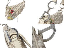 Load image into Gallery viewer, Christian Dior クリスチャンディオール サドルバッグ エンブロイダリー ガリアーノ期 ハンドバッグ ベージュ 2004年 美品 中古 4b001270
