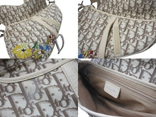 Load image into Gallery viewer, Christian Dior クリスチャンディオール サドルバッグ エンブロイダリー ガリアーノ期 ハンドバッグ ベージュ 2004年 美品 中古 4b001270