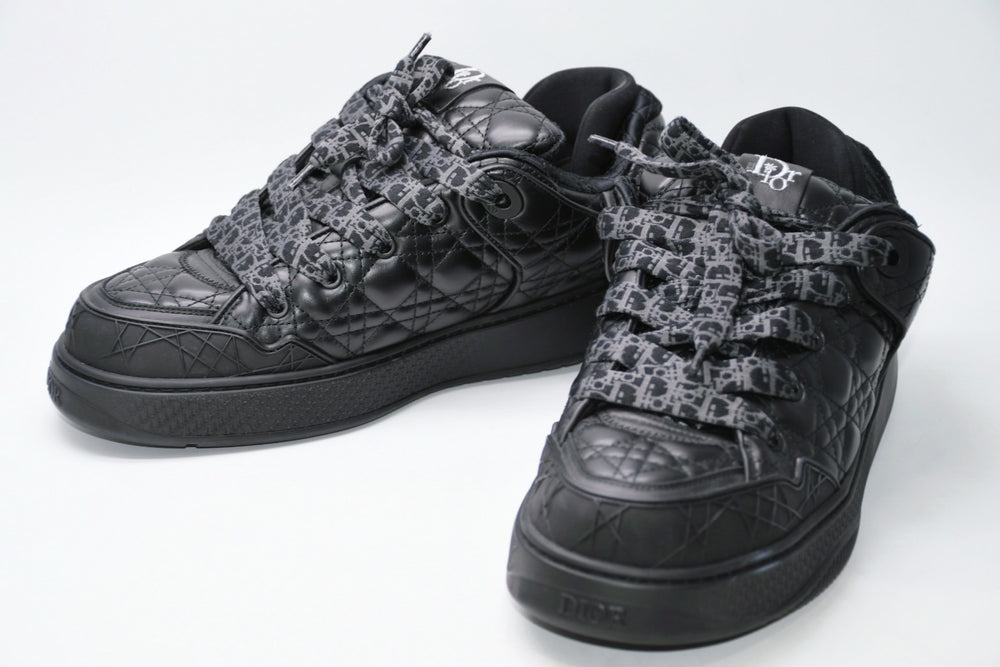 新品未使用 Dior ディオール × ERL イーアールエル 23AW B9S スケーター スニーカー 3SN288ZTT サイズ44 カナージュ カーフスキン 中古 4b012705