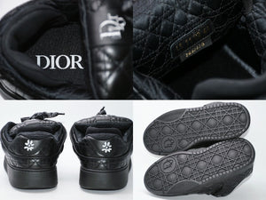 新品未使用 Dior ディオール × ERL イーアールエル 23AW B9S スケーター スニーカー 3SN288ZTT サイズ44 カナージュ カーフスキン 中古 4b012705