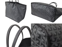画像をギャラリービューアに読み込む, 極美品 GOYARD ゴヤール サック アンジュGM トートバッグ ポーチ付き リバーシブル PVCコーティングキャンバス グレー 中古 4b001271