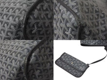 画像をギャラリービューアに読み込む, 極美品 GOYARD ゴヤール サック アンジュGM トートバッグ ポーチ付き リバーシブル PVCコーティングキャンバス グレー 中古 4b001271