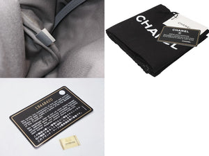 新品同様 激レア シャネル CHANEL A92352 2014年コレクション グラフィティ ペイント リュック グレー アクト2 中古 4b012722
