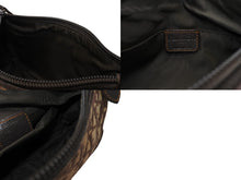 Load image into Gallery viewer, Christian Dior クリスチャンディオール トロッター ワンショルダーバッグ ベージュ ブラウン コットンキャンバス レザー シルバー金具 美品 中古 4b012731