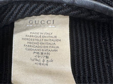 画像をギャラリービューアに読み込む, 新品同様 GUCCI グッチ GG クロシェ ベレー ハット ブラック コットン 656574 帽子 ロゴ 小物 サイズL 中古 4b001278