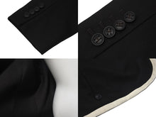 画像をギャラリービューアに読み込む, 極美品 HERMES エルメス カシミヤ テーラードジャケット サイズ38 ダークブラウン アイボリー マルジェラ期 中古 4b001279