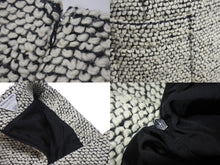 画像をギャラリービューアに読み込む, BOTTEGAVENETA ボッテガヴェネタ ミニスカート 813032 サイズ34 ウール ナイロン モヘヤ ホワイト ブラック 美品 中古 4b001283
