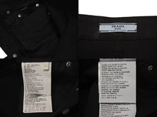 画像をギャラリービューアに読み込む, PRADA プラダ 5ポケット ベルベットデニムジーンズ GFP497 サイズ26S トライアングルロゴ 23AW ブラック 美品 中古 4b001285