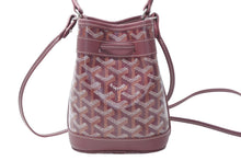 Load image into Gallery viewer, 新品未使用 GOYARD ゴヤール プチ フロ ミニバッグ 2WAYバッグ PEFLOTMINTY33CL33P バーガンディ PVC レザー シルバー金具 中古 4b012868