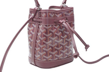 Load image into Gallery viewer, 新品未使用 GOYARD ゴヤール プチ フロ ミニバッグ 2WAYバッグ PEFLOTMINTY33CL33P バーガンディ PVC レザー シルバー金具 中古 4b012868