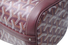 Load image into Gallery viewer, 新品未使用 GOYARD ゴヤール プチ フロ ミニバッグ 2WAYバッグ PEFLOTMINTY33CL33P バーガンディ PVC レザー シルバー金具 中古 4b012868