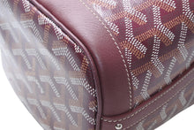 Load image into Gallery viewer, 新品未使用 GOYARD ゴヤール プチ フロ ミニバッグ 2WAYバッグ PEFLOTMINTY33CL33P バーガンディ PVC レザー シルバー金具 中古 4b012868