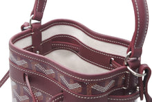 Load image into Gallery viewer, 新品未使用 GOYARD ゴヤール プチ フロ ミニバッグ 2WAYバッグ PEFLOTMINTY33CL33P バーガンディ PVC レザー シルバー金具 中古 4b012868