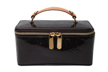 Load image into Gallery viewer, 新品同様 LOUIS VUITTON ルイヴィトン ジュエルケース モノグラム ヴェルニ アマラント M91272 ブラウン ジュエリーボックス 中古 4b012850
