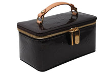 Load image into Gallery viewer, 新品同様 LOUIS VUITTON ルイヴィトン ジュエルケース モノグラム ヴェルニ アマラント M91272 ブラウン ジュエリーボックス 中古 4b012850