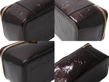Load image into Gallery viewer, 新品同様 LOUIS VUITTON ルイヴィトン ジュエルケース モノグラム ヴェルニ アマラント M91272 ブラウン ジュエリーボックス 中古 4b012850