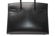 Load image into Gallery viewer, 新品同様 HERMES エルメス バーキン30 セリエ 外縫い ハンドバッグ B刻印 ヴォーエプソン ブラック シルバー金具 中古 4b012855