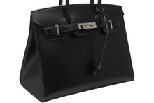 Load image into Gallery viewer, 新品同様 HERMES エルメス バーキン30 セリエ 外縫い ハンドバッグ B刻印 ヴォーエプソン ブラック シルバー金具 中古 4b012855