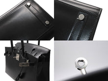 Load image into Gallery viewer, 新品同様 HERMES エルメス バーキン30 セリエ 外縫い ハンドバッグ B刻印 ヴォーエプソン ブラック シルバー金具 中古 4b012855