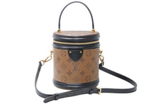 Load image into Gallery viewer, 新品同様 LOUIS VUITTON ルイヴィトン カンヌ ショルダーバッグ M43986 モノグラムリバース ブラウン ブラック 中古 4b012860