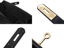Load image into Gallery viewer, 極美品 HERMES エルメス ケリー28 外縫い ブラック ◻︎D刻印 ドブリス ゴールド金具 V金具 ハンドバッグ 中古 4b012864