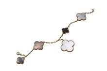 画像をギャラリービューアに読み込む, 極美品 Van Cleef&amp;Arpels ヴァンクリーフ&amp;アーペル マジック アルハンブラ ブレスレット 5モチーフ 廃盤 VCARD78700 18k 17.1g ゴールド 中古 4b001288
