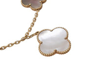 画像をギャラリービューアに読み込む, 極美品 Van Cleef&amp;Arpels ヴァンクリーフ&amp;アーペル マジック アルハンブラ ブレスレット 5モチーフ 廃盤 VCARD78700 18k 17.1g ゴールド 中古 4b001288