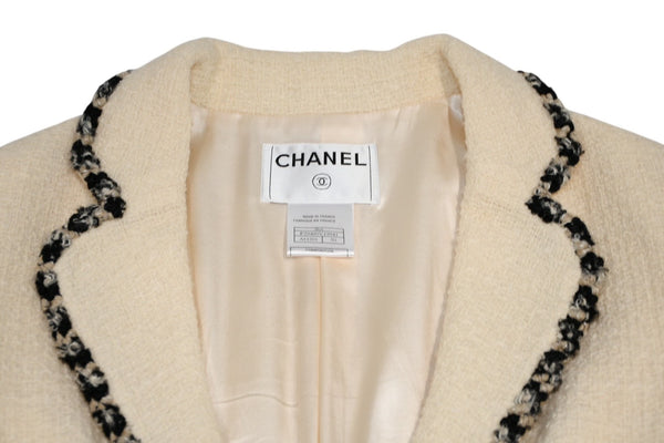 新品未使用 CHANEL シャネル メッシュ ポリアミド パーカー ブラック P60972V46493 サイズ42 中古 4b013372