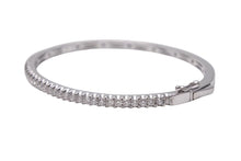 画像をギャラリービューアに読み込む, Bijou de M ビジュードエム Diamond Bangle ダイヤバングル D0.95ct MIOHARUTAKA 重量約8.6g K14 ホワイトゴールド ダイヤモンド サイズ14cm 美品 中古 4b001295