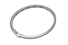 画像をギャラリービューアに読み込む, Bijou de M ビジュードエム Diamond Bangle ダイヤバングル D0.95ct MIOHARUTAKA 重量約8.6g K14 ホワイトゴールド ダイヤモンド サイズ14cm 美品 中古 4b001295