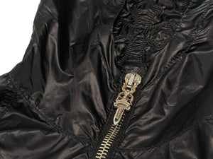 極美品 CHROME HEARTS クロムハーツ ANIMAL BOY ラージダガー ナイロン ジャケット クロスパッチ サイズS 中古 4b013049