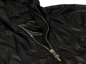 極美品 CHROME HEARTS クロムハーツ ANIMAL BOY ラージダガー ナイロン ジャケット クロスパッチ サイズS 中古 4b013049