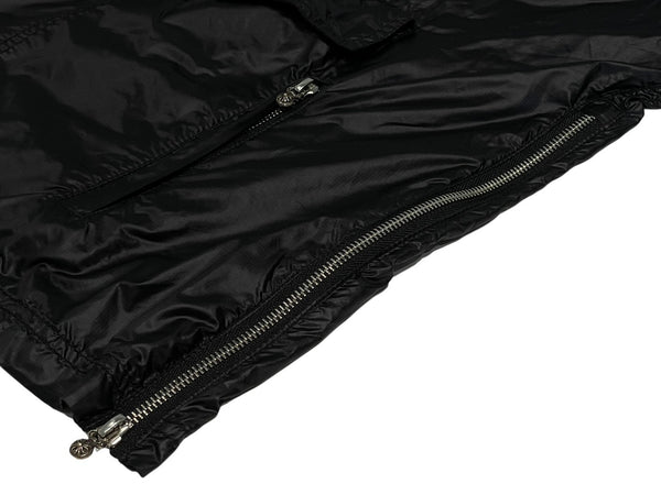極美品 CHROME HEARTS クロムハーツ ANIMAL BOY ラージダガー ナイロン ジャケット クロスパッチ サイズS 中古 4b013049