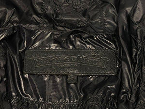 極美品 CHROME HEARTS クロムハーツ ANIMAL BOY ラージダガー ナイロン ジャケット クロスパッチ サイズS 中古 4b013049