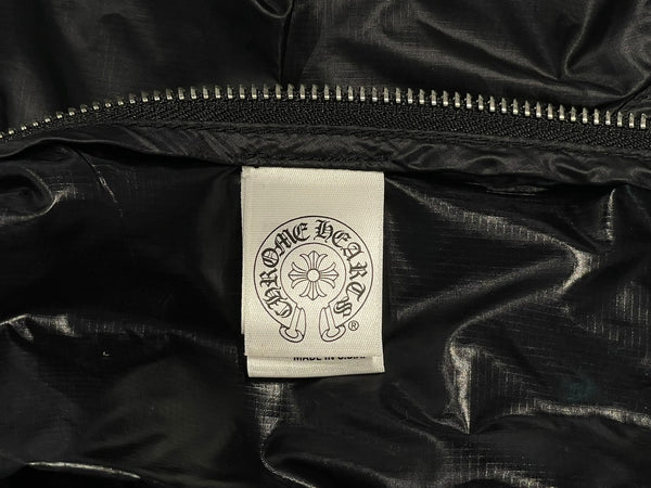 極美品 CHROME HEARTS クロムハーツ ANIMAL BOY ラージダガー ナイロン ジャケット クロスパッチ サイズS 中古 4b013049