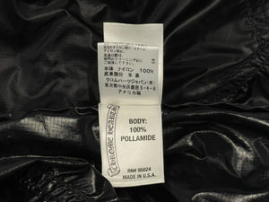 極美品 CHROME HEARTS クロムハーツ ANIMAL BOY ラージダガー ナイロン ジャケット クロスパッチ サイズS 中古 4b013049