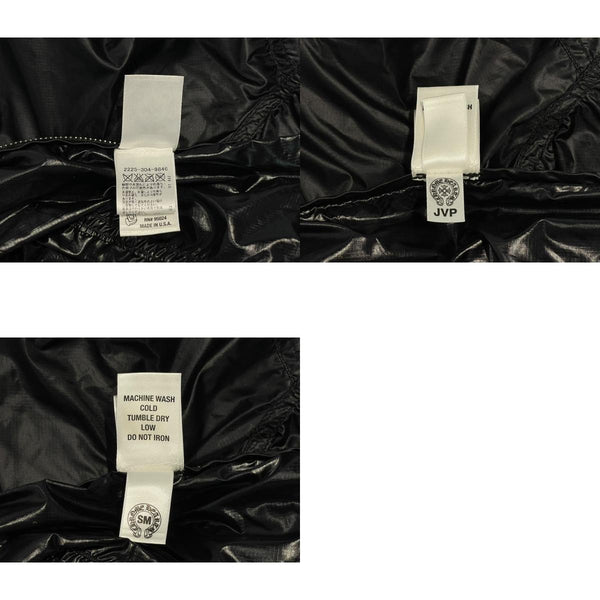極美品 CHROME HEARTS クロムハーツ ANIMAL BOY ラージダガー ナイロン ジャケット クロスパッチ サイズS 中古 4b013049