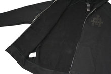 Load image into Gallery viewer, 新品未使用 CHROME HEARTS クロムハーツ ジップアップフーディー パーカー クロスパッチ プリント サイズXXL グレー 中古 4b012991