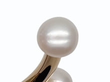 Load image into Gallery viewer, 極美品 Bijou de M ビジュードエム Dot pearl bangle ドットパールバングル サイズS 重量約11.0g シルバー925 K18コーティング パール 中古 4b001300
