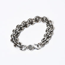 Load image into Gallery viewer, CHROME HEARTS クロムハーツ 1 DOUBLE B RING ダブルBリング ブレスレット 重量約49.65g 1991/.925刻印 シルバー925 美品 中古 4b013666