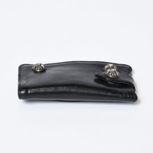 Load image into Gallery viewer, CHROME HEARTS クロムハーツ キーケース クロスボール ブラック レザー シルバー925 中古 4b013012
