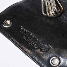 Load image into Gallery viewer, CHROME HEARTS クロムハーツ キーケース クロスボール ブラック レザー シルバー925 中古 4b013012