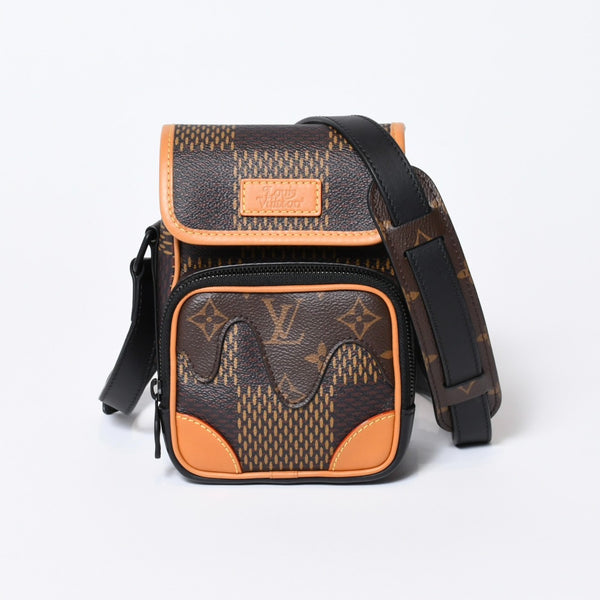 極美品 LOUIS VUITTON ルイヴィトン アマゾン メッセンジャーショルダーバッグ N40357 ダミエジャイアント NIGO LVスクエアード 中古 4b013599