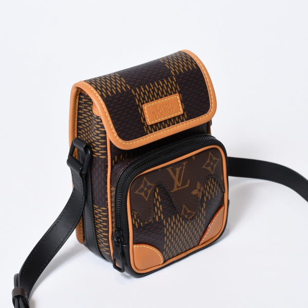 極美品 LOUIS VUITTON ルイヴィトン アマゾン メッセンジャーショルダーバッグ N40357 ダミエジャイアント NIGO LVスクエアード 中古 4b013599