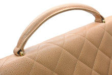 Load image into Gallery viewer, CHANEL シャネル ブリーフケース ビジネスバッグ A02794 ココマーク キャビアスキン ベージュ ゴールド金具 良品 中古 4b012454
