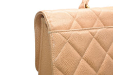 Load image into Gallery viewer, CHANEL シャネル ブリーフケース ビジネスバッグ A02794 ココマーク キャビアスキン ベージュ ゴールド金具 良品 中古 4b012454