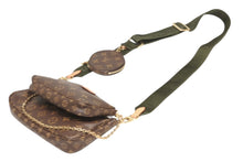 Load image into Gallery viewer, 極美品 LOUIS VUITTON ルイヴィトン モノグラム ミュルティポシェット アクセソワール カーキ ショルダーバッグ M44813 中古 4b013041