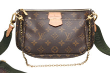 Load image into Gallery viewer, 極美品 LOUIS VUITTON ルイヴィトン モノグラム ミュルティポシェット アクセソワール カーキ ショルダーバッグ M44813 中古 4b013041
